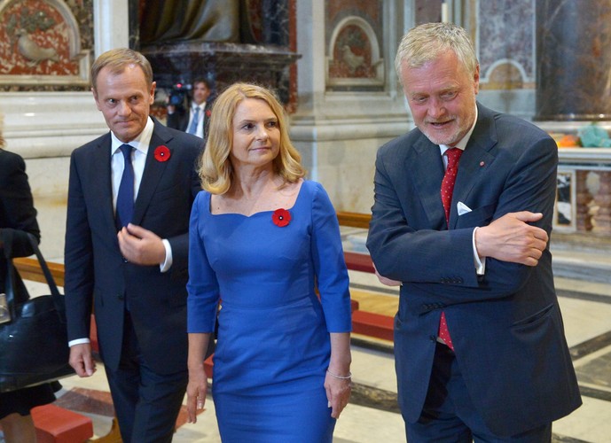 Donald Tusk w Bazylice św. Piotra