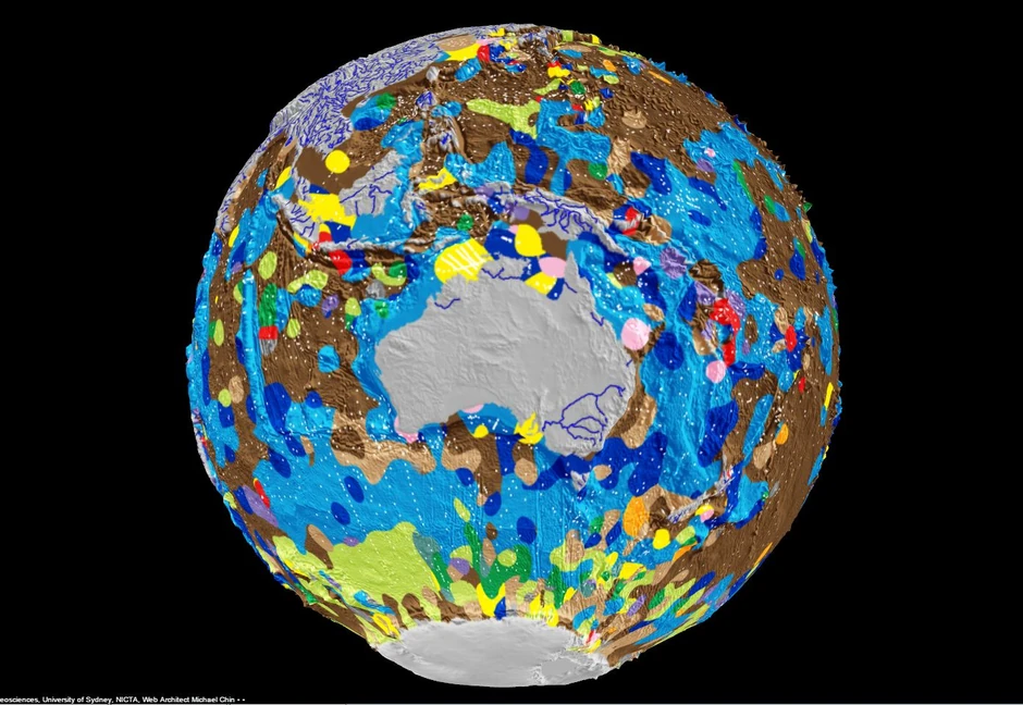 Globus okeanskih sedimenata