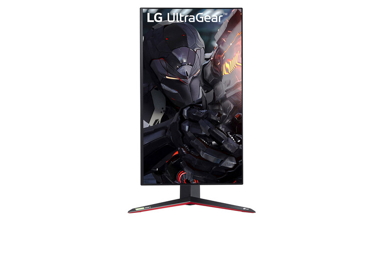LG UltraGear 27GN950 - oprócz regulacji wysokości położenia ekranu (zawieszenia na kolumnie) i wychylenia mamy też funkcję pivot 