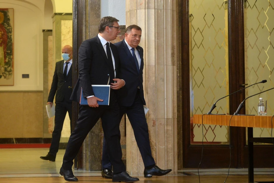 Milorad Dodik i Aleksandra Vučić