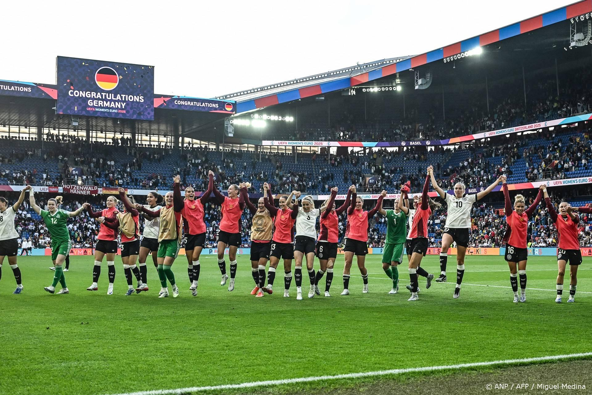 Duitsland verslaat Denemarken 2-1 op EK vrouwenvoetbal