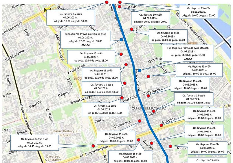 Marsz 4 czerwca: trasa, zamknięte ulice, jak dojechać?