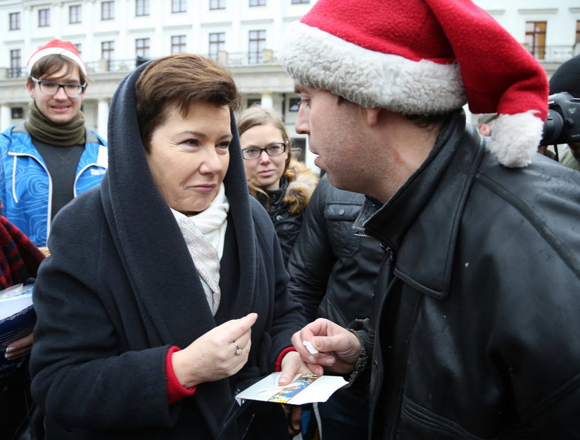 Prezydent składała życzenia mieszkańcom stolicy