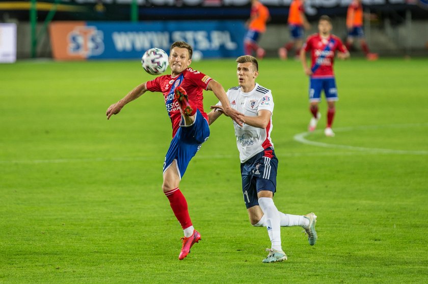 Pilka nozna. Ekstraklasa. Gornik Zabrze - Rakow Czestochowa. 10.07.2020