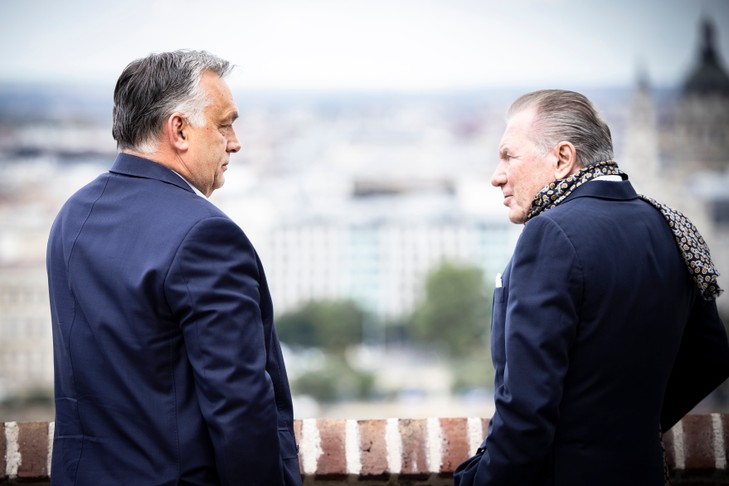 Orbán Viktor Péterffy Tamás amerikai üzletemberrel tárgyalt /Fotó: MTI/Miniszterelnöki Sajtóiroda/Fischer Zoltán