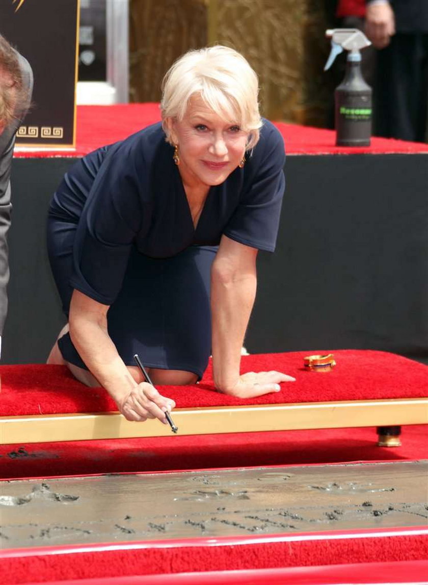 Helen Mirren wpadła w beton