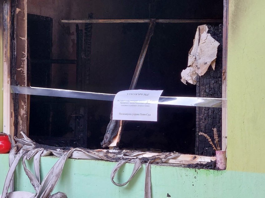 Dvorišni stan gde je izbio požar u kome je nastradala žena