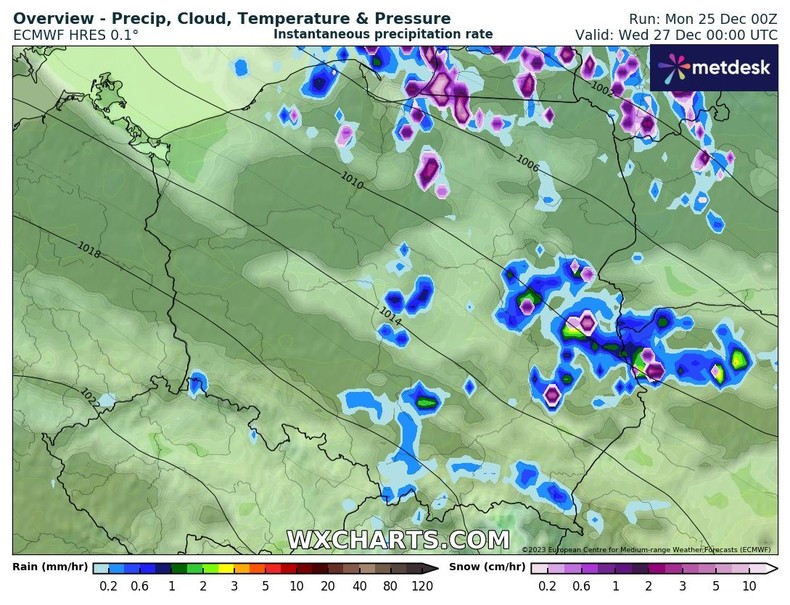 W nocy miejscami spadnie śnieg