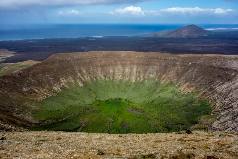 Wnętrze wulkanu Caldera Blanca