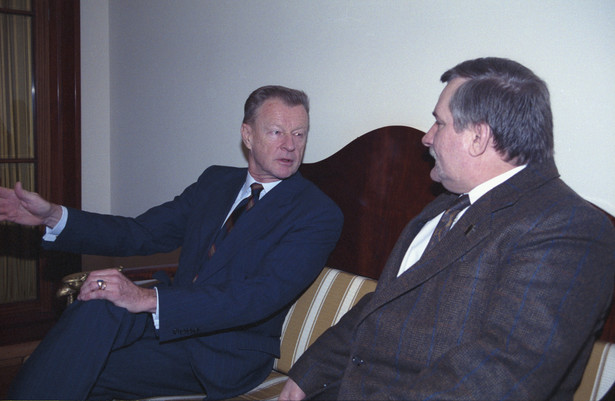 Spotkanie prof. Brzezińskiego z Lechem Wałęsą