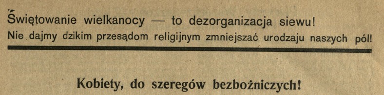 "Bezbożnik Wojujący", 1933 r.