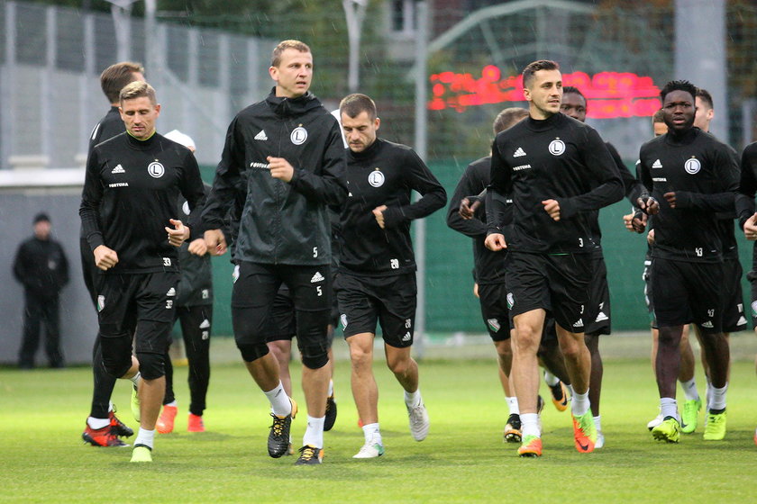 Pilka nozna. Ekstraklasa. Legia Warszawa. Trening. 04.10.2017