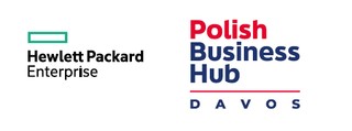 hewlett packard + davos logo