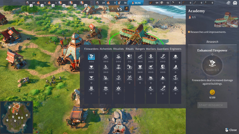 The Settlers - screenshot of an early game 