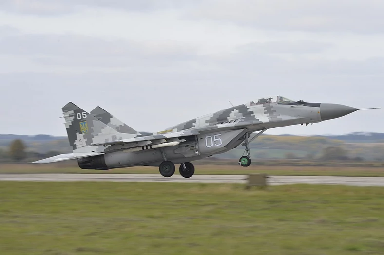 Ukraińskie samoloty Mig-29 latały ostatnio w szaro-białej kolorystyce