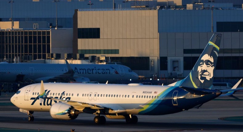 An Alaska Airlines plane.Kevin Carter