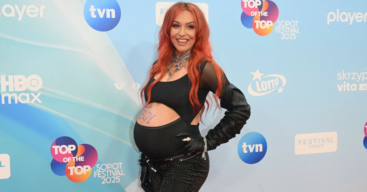 Ruda z Red Lips na scenie w Sopocie. Ogłosiła płeć dziecka