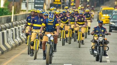 Neighbourhood watch restates commitment to maintaining post-election peace in Lagos. [Twitter:@OfficialLNSC]