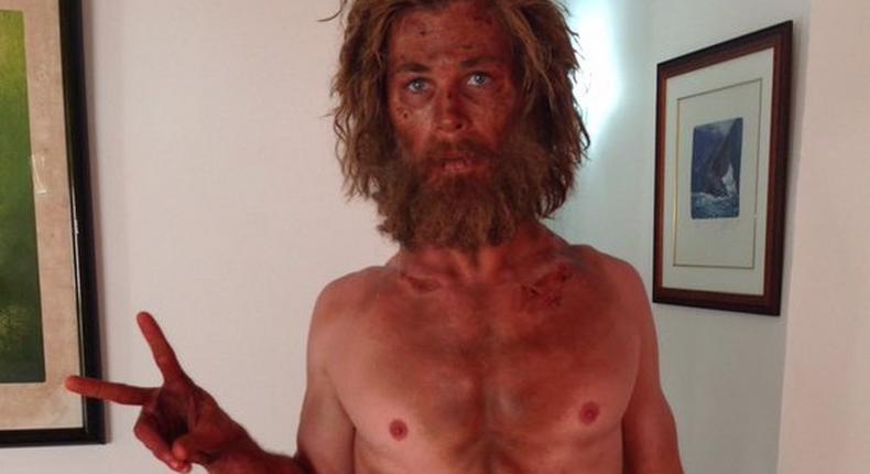 Chris Hemsworth is unrecognisable for In the Heart of the Sea