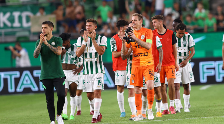A Ferencváros 4-0-ra nyerte a Shamrock Rovers elleni Európa Liga-playoff meccset / Fotó: Czerkl Gábor