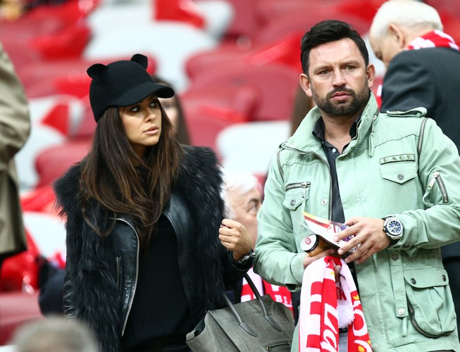 Gwiazdy na meczu Polska - Szkocja. Mroczek, Siwiec, Olejnik, Sikorski i Kwaśniewski na trybunach