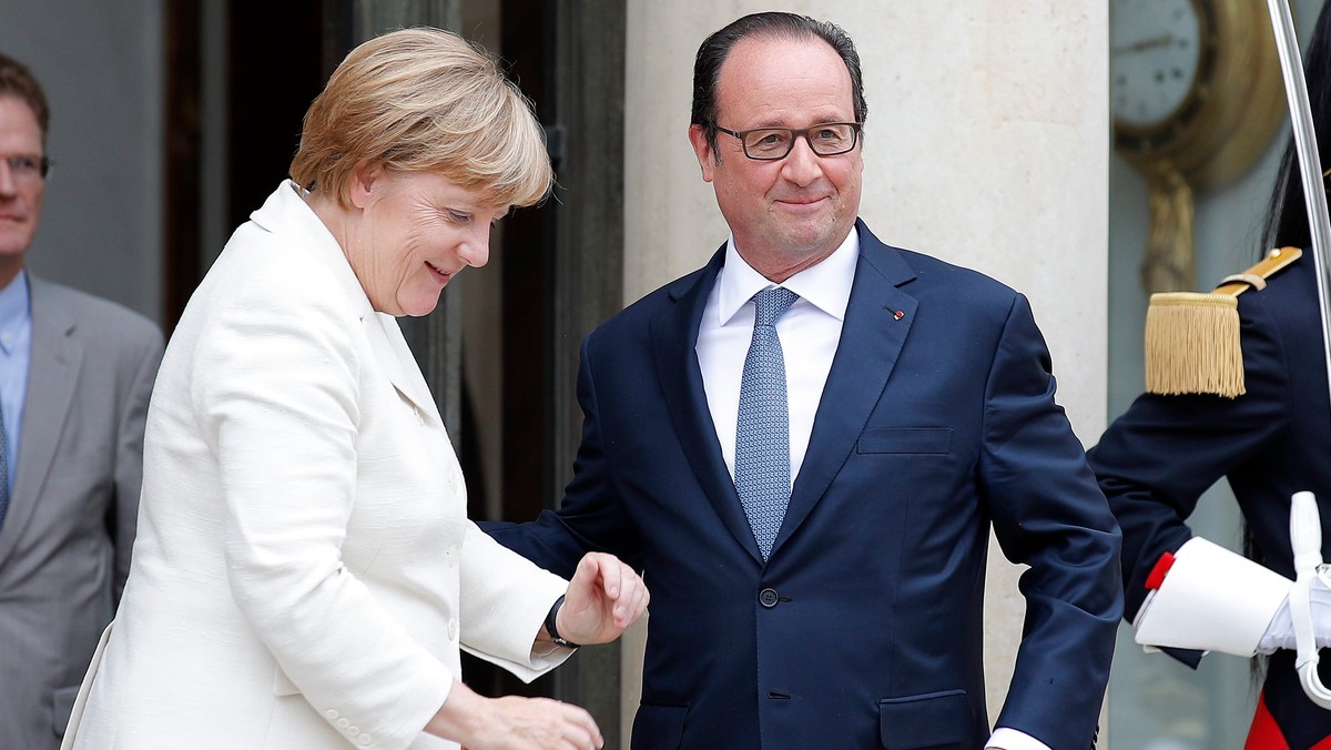 Prezydent Francji Francois Hollande i kanclerz Niemiec Angela Merkel wezwali dziś do przyjęcia na jutrzejszym nieformalnym szczycie w Bratysławie agendy dla UE, po wstrząsie wywołanym wynikiem referendum ws. wyjścia W.Brytanii ze Wspólnoty - informuje AFP. W jutrzejszym spotkaniu w stolicy Słowacji nie wezmą udziału przedstawiciele władz Wielkiej Brytanii.