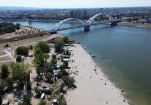 Nizak vodostaj Dunava kod Novog Sada