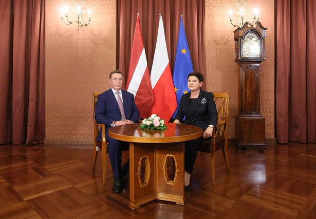 Premier Beata Szydło i premier Łotwy Maris Kucinskis