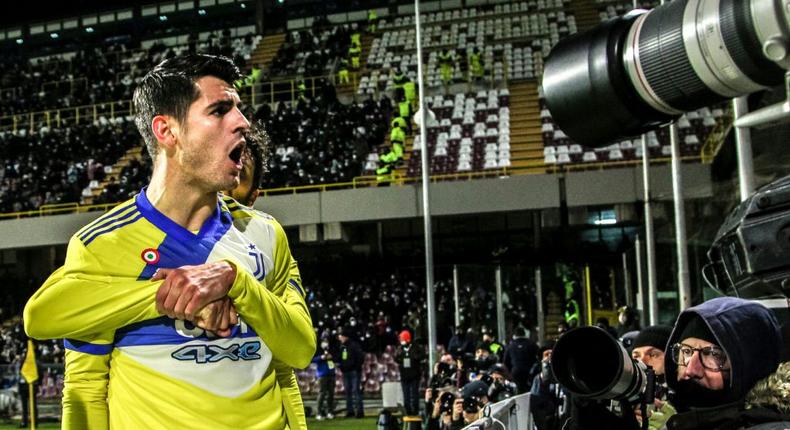 Alvaro Morata scored his third Serie A goal of the season at Salernitana Creator: Carlo Hermann