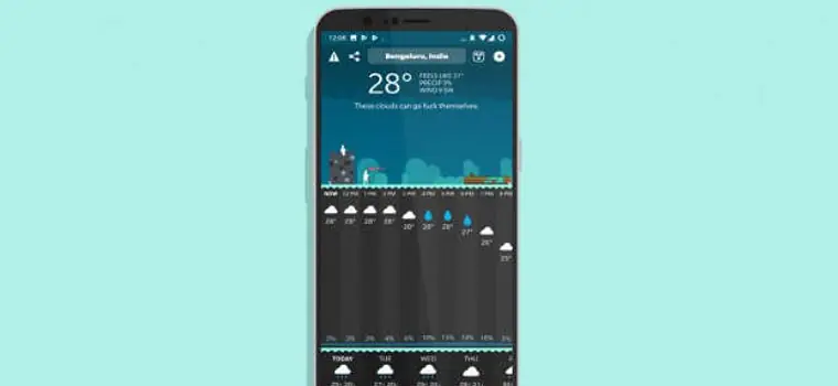 Carrot Weather – aplikacja pogodowa, która nas obraża, trafia na Androida