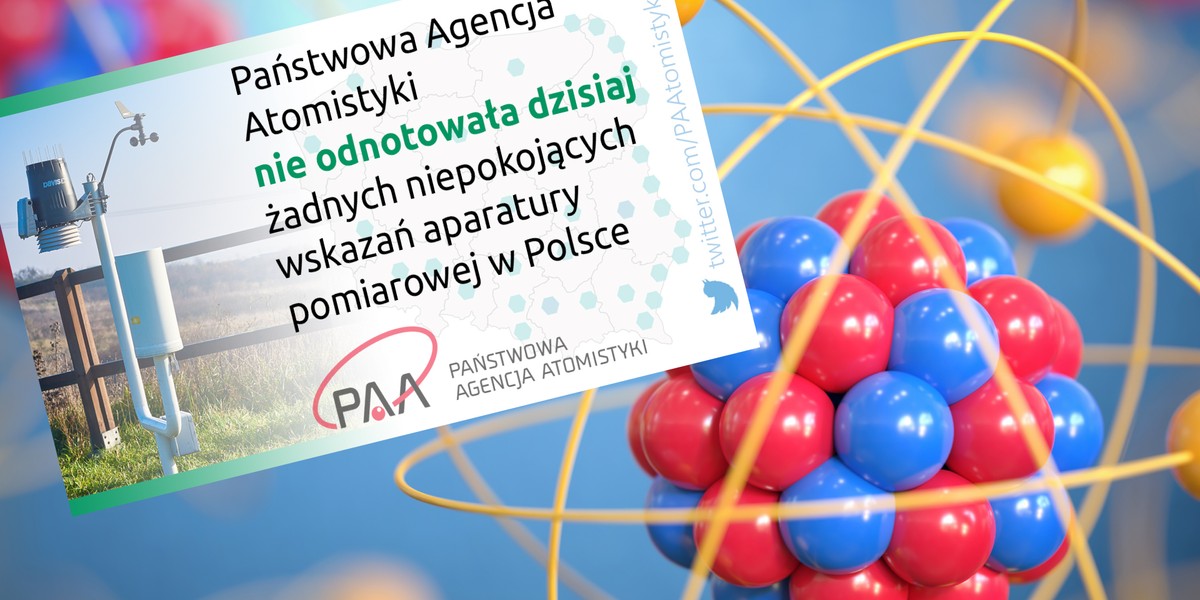 Państwowa Agencja Atomistyki zabrała głos w sprawie rzekomego zagrożenia radiologicznego w Polsce. Uspokaja - to nieprawdziwe informacje.