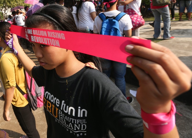 Akcja "One Billion Raising". Manila, Filipiny