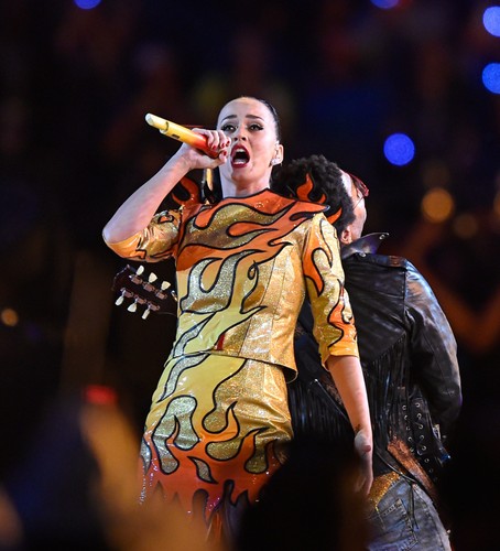 Katy Perry i Lenny Kravitz na Super Bowl 2015