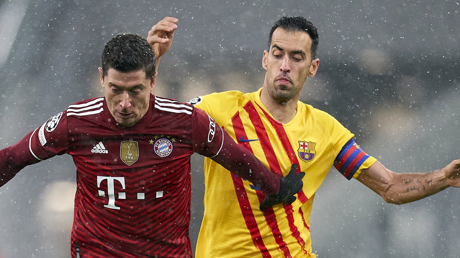 Robert Lewandowski i Sergio Busquets