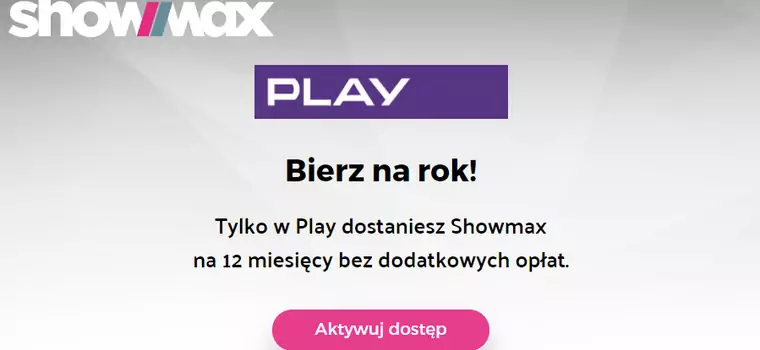 Roczny dostęp do Showmax dla abonentów Play