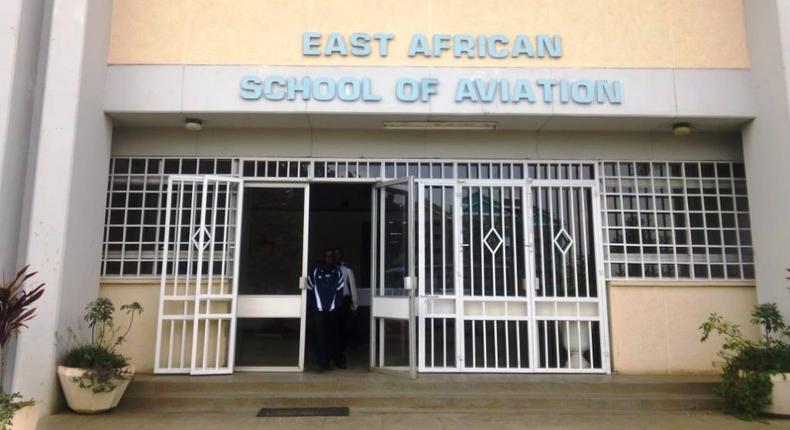 An entrance to the East African School of Aviation, one of the facilities utilized by the IEBC as a constituency tallying centre for Embakasi East