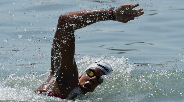 Rasovszky Kristóf ötödik lett a 10 kilométeres nyíltvízi úszásban /Fotó: MTI - Szigetváry Zsolt