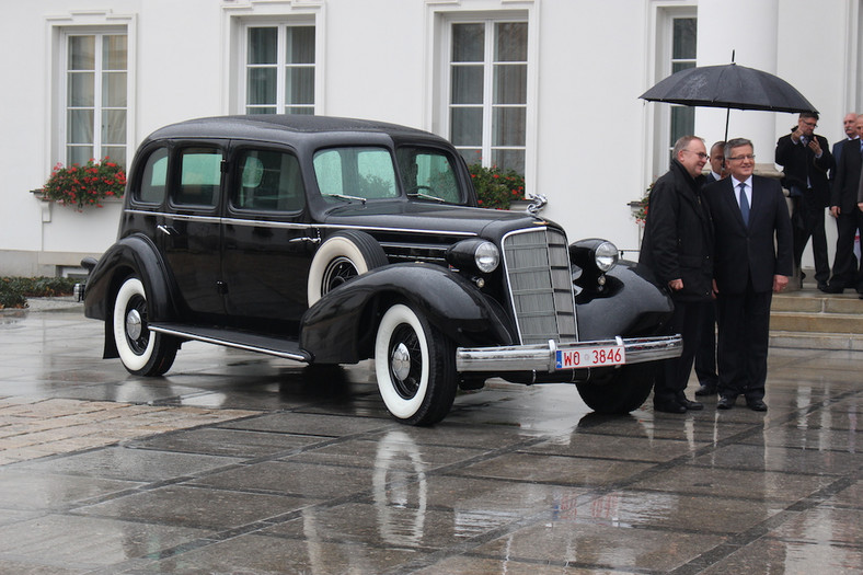 Cadillac Piłsudskiego w Belwederze