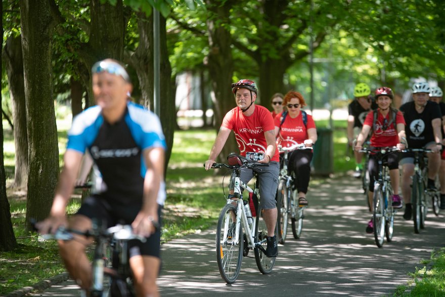 Rowerami dla dzieci z Fundacją Krwinka