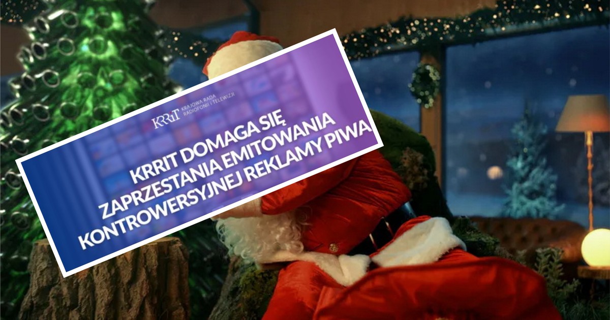 Reklama ze św. Mikołajem wywołała oburzenie i dziesiątki skarg. KRRiT żąda jej pilnego wycofania