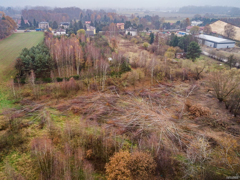 Budowa drogi ekspresowej S-1 - odcinek węzeł Oświęcim - Dankowice - zdjęcia z drona - 15.11.2022 - autor: GDDKiA