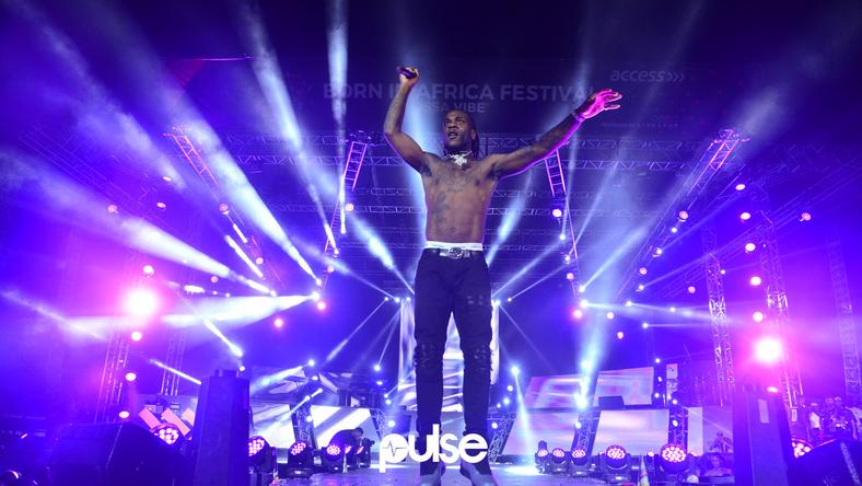 Burna Boy performing at Born In Africa Festival 2018