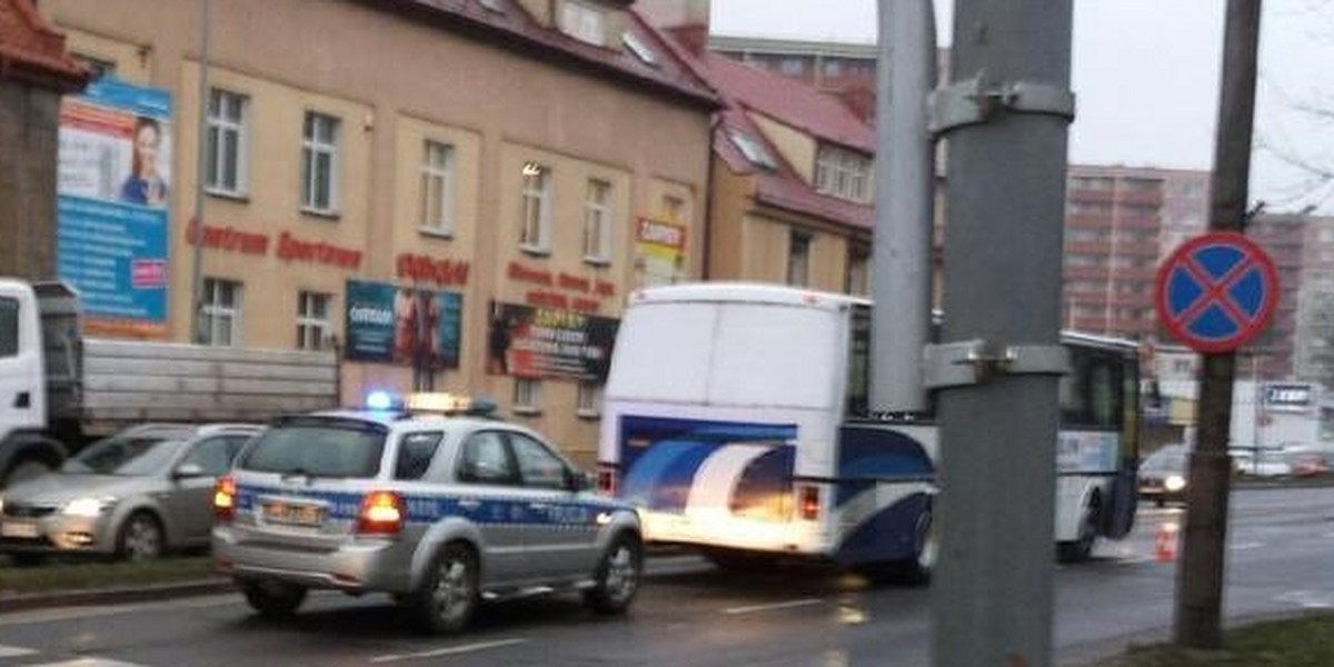 Wypadek w Słupsku