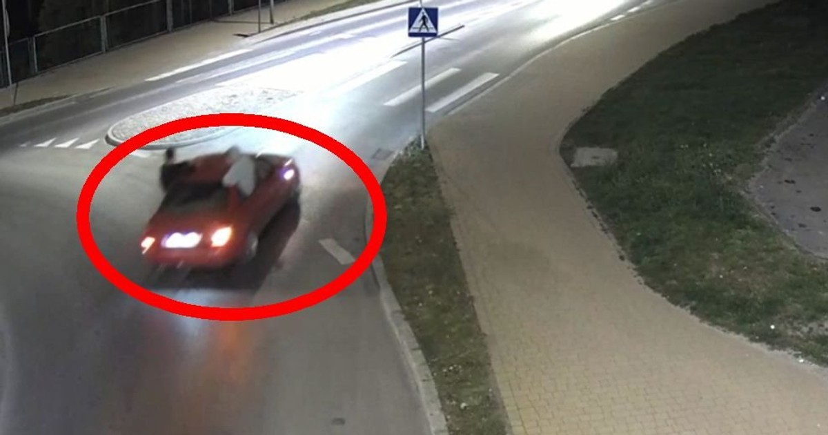 Sandomierz: Niebezpieczny rajd Audi nagrany przez miejski monitoring
