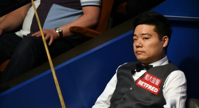 Ding Junhui needs just three more frames of the possible nine to be played to reach his second successive World Championship semi-final in Sheffield
