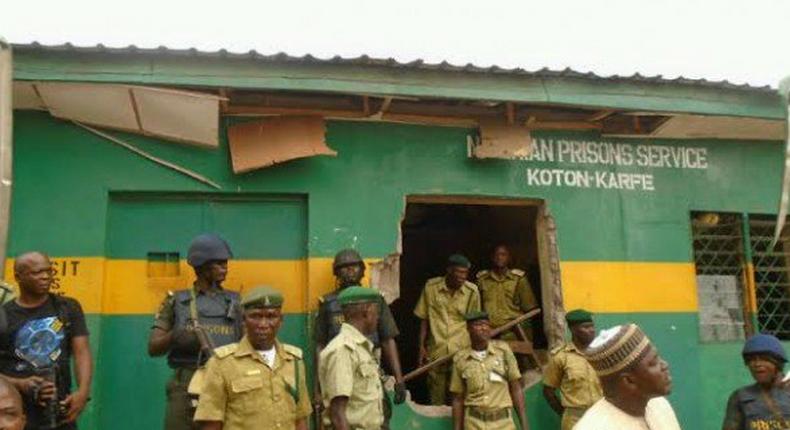Scene of a jailbreak in Nigeria (Photo used for illustrative purposes only)