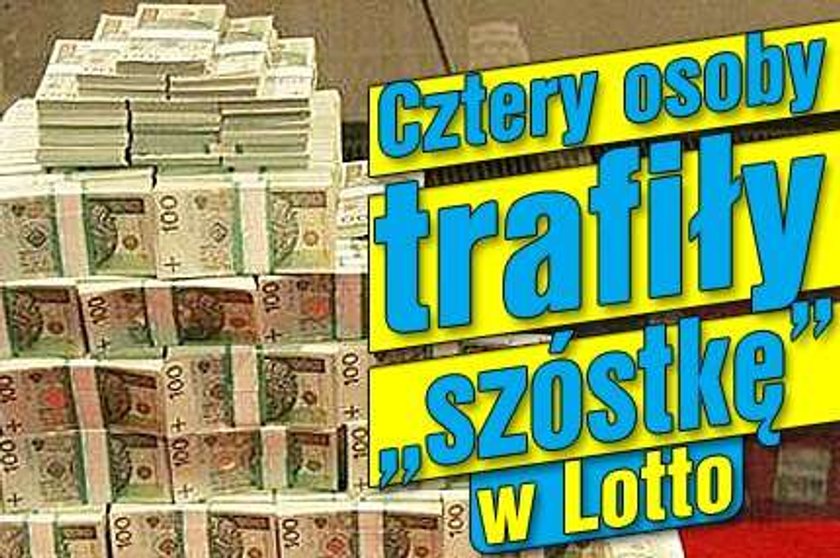 Cztery osoby trafiły "szóstkę" w Lotto