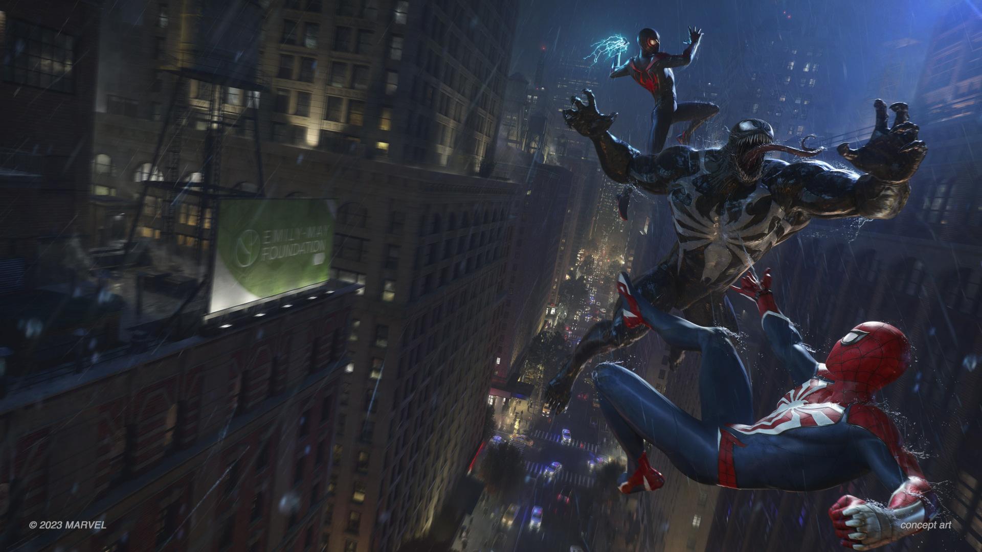 Oficiálny obrázok z hry Marvel's Spider-Man 2.