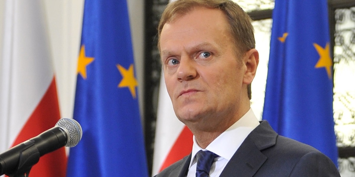 Donald Tusk na konferencji prasowej