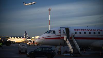 Rządowy samolot na Lotnisku Chopina w Warszawie